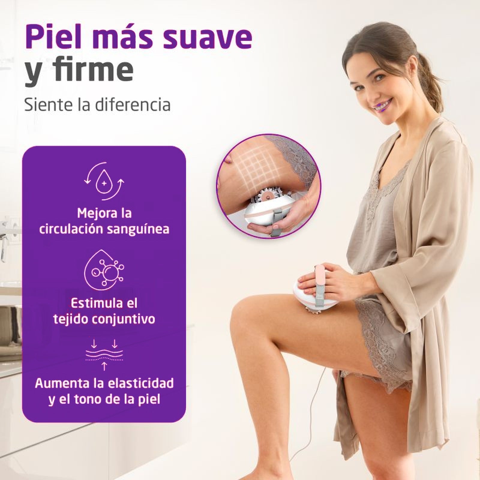 Piel más suave y firme